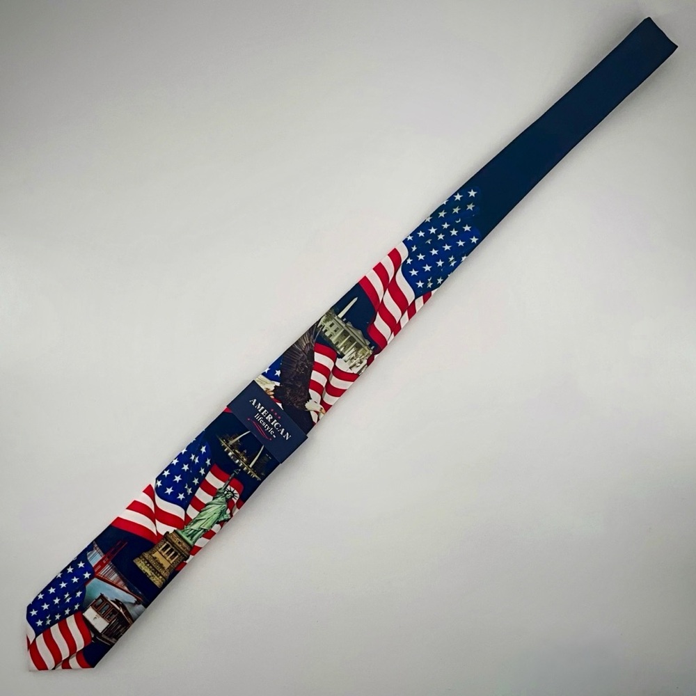 American Lifestyle Patriotic Business Tie San Francisco Saint Louis Washington